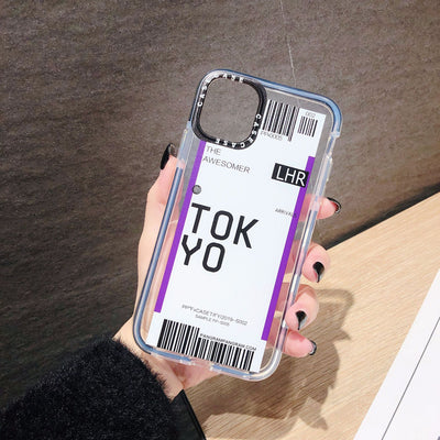 Funda Transparente para iPhone con Diseño de Pase de Abordar - Image 13