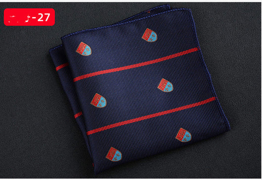 Pañuelo Cuadrado Retro con Bordado Texturizado para Hombre - Image 20