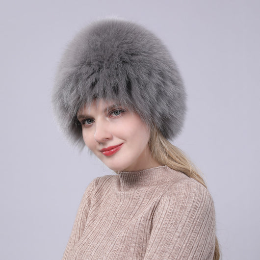 Gorro Tejido con Pelaje de Zorro - Protección Auditiva Cálida para Otoño e Invierno - Image 8