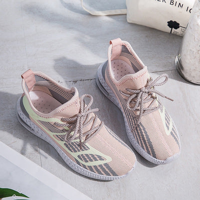 Tenis Fly-Knit Blancos Para Mujer - Diseño Moderno en Cuero - Image 5