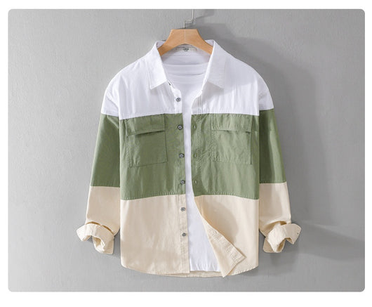 Camisa Casual de Algodón con Costuras Reforzadas para Hombre - Image 7