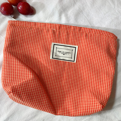Bolsa Cosmética Cuadros Multiusos - Diseño Elegante para Cuatro Estaciones - Image 3
