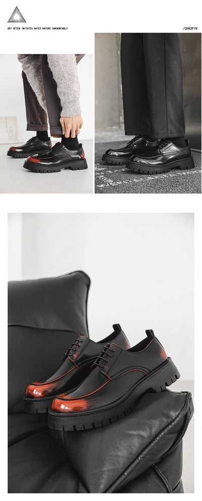 Zapatos Casuales de Cuero con Plataforma Elevadora - Image 22