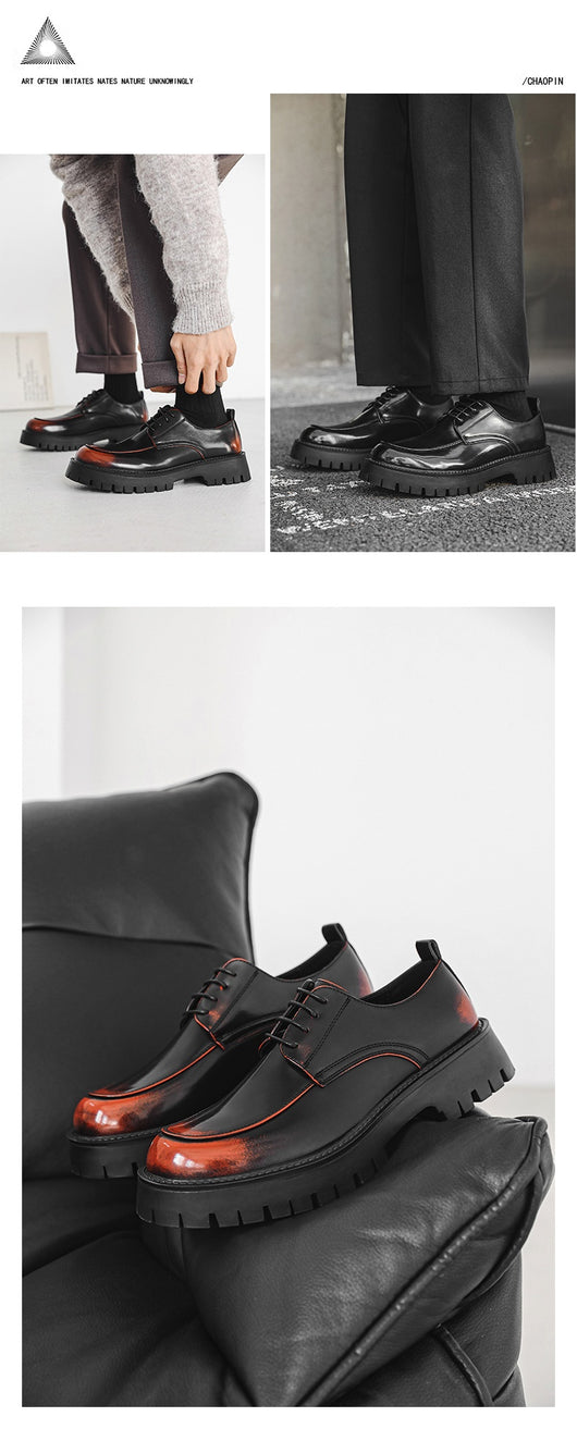 Zapatos Casuales de Cuero con Plataforma Elevadora - Image 22