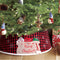 Falda para Árbol de Navidad 48 Pulgadas Cuadros Negro y Rojo
