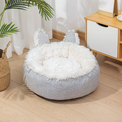Cama Felpa Cómoda para Gatos y Perros - Casa Cama Plush Interior - Image 8