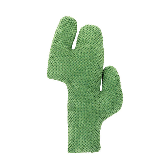 Green corduroy cactus cat toy, durable and fun for feline interaction and mood improvement. - Image 5