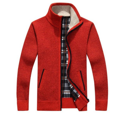 Cardigan de Cuello Alto para Hombre - Suéter Elegante y Versátil - Image 8