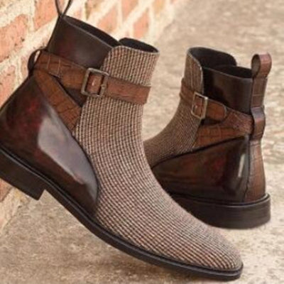 Zapatos de Hombre con Hebilla de Cinturón a Juego de Colores - Image 2