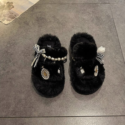 Pantuflas Mullidas de Perla Premium para Mujer