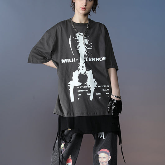 Camiseta Suelta Luminosa para Mujer