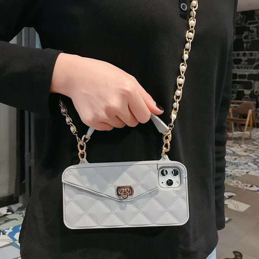 Billetera de silicona con cadena diagonal y soporte para teléfono - Image 30