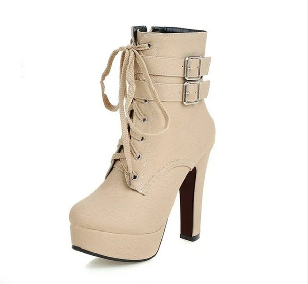 Botas Tipo Ankle con Cordones Exclusivas