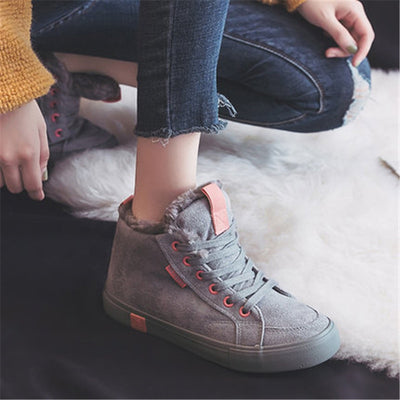 Zapatillas Altas de Algodón para Mujer - Image 4