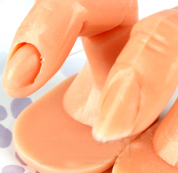Molde de Dedos para Práctica de Manicura Profesional