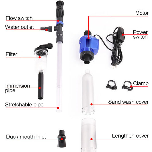 Limpiador de Grava y Cambiador de Agua para Acuarios con Sifón - Image 6