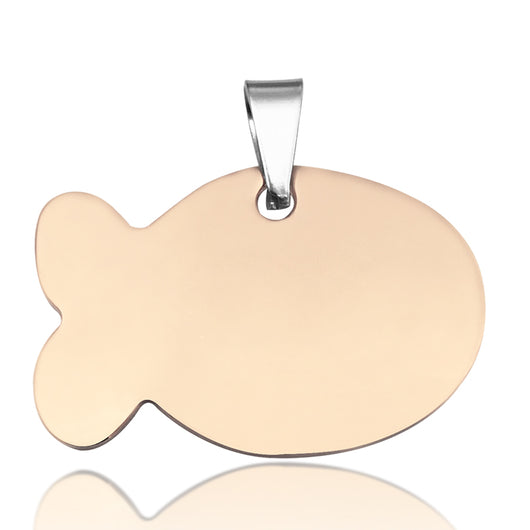 Placa de Identificación para Mascotas en Acero Inoxidable Titanio - Image 18