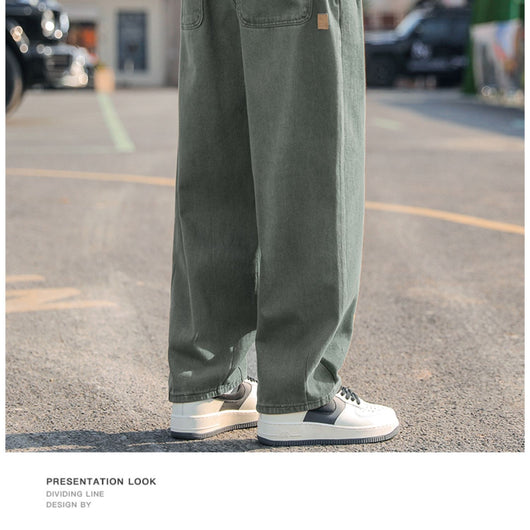 Pantalones Cargo Sueltos para Hombre Rectos Casuales - Image 16