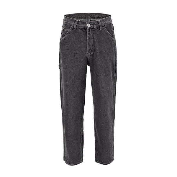 Jeans Holgados Grises de Corte Relajado - Image 6