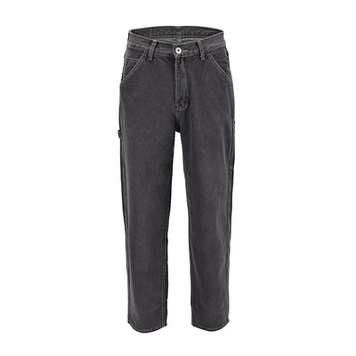 Jeans Holgados Grises de Corte Relajado - Image 6