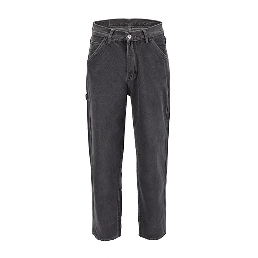 Jeans Holgados Grises de Corte Relajado - Image 6
