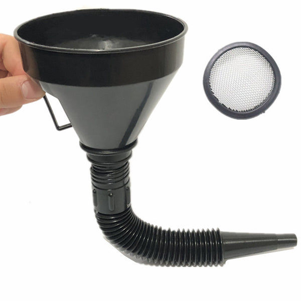 Embudo Dosificador de Aceite para Auto y Moto con Filtro Integrado