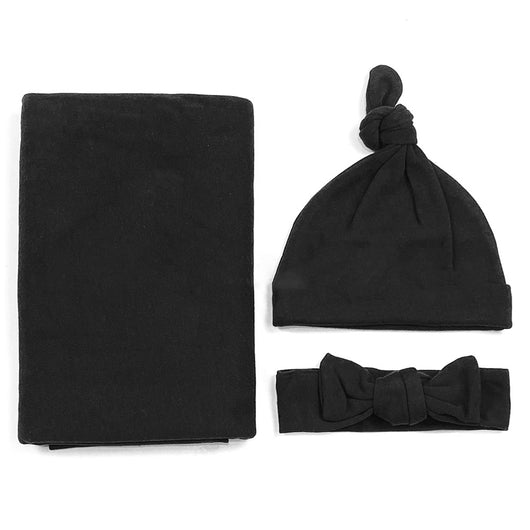 Conjunto de Gorro, Diadema y Manta de Algodón para Bebé - Image 4