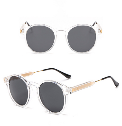 Gafas de Sol Redondas Retro Coreanas para Mujer con Marco Metálico - Image 7
