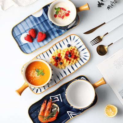 Tazón de Desayuno Japonés con Asa Pintada a Mano - Image 13
