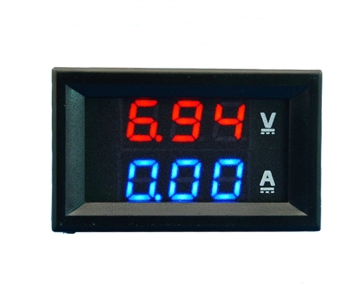 Medidor Digital Dual DC 0-100V/10A con Pantalla LED de Voltaje y Corriente