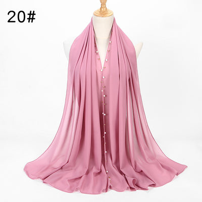 Pañuelo Hijab de Gasa Perla con Brillo - Image 18