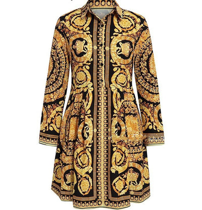 Vestido Camisero con Estampado Totem - Image 12