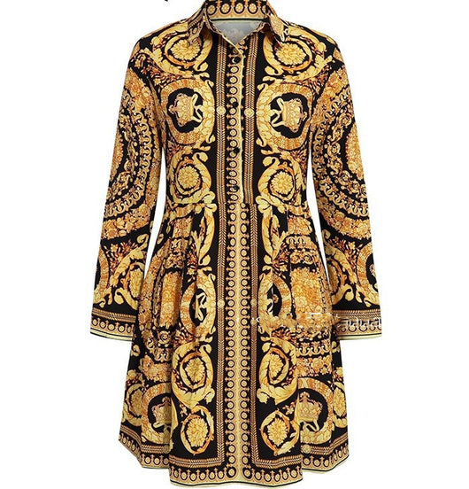 Vestido Camisero con Estampado Totem - Image 12