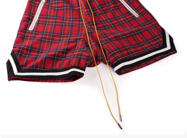 Shorts de tartán escocés con costuras reforzadas - Image 4
