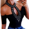 Blusa Ejecutiva de Manga Corta para Mujer