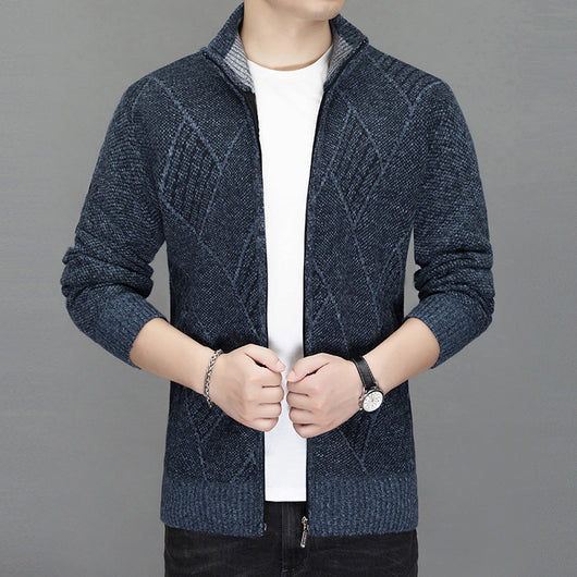 Cardigan Tejido para Hombre con Cashmere y Forro Térmico - Image 14