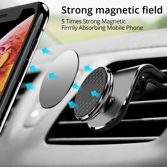 Soporte Magnético para Celular en Auto - Montaje en Rejilla de Ventilación