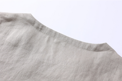 Blusa de Lino Bordada con Cuello Redondo - Image 10