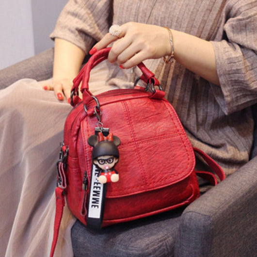 Mochila de Cuero Suave Multifuncional - Diseño Minimalista y Versátil - Image 10