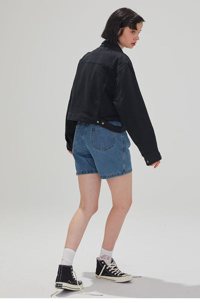 Shorts de Mezclilla Talle Alto Sueltos para Mujer - Estilo Casual y Versátil - Image 7