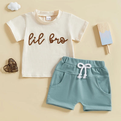 Conjunto Infantil Casual de Camiseta y Short Estampado - Image 6
