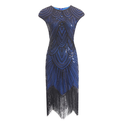 Vestido de Lentejuelas con Flecos y Trenzas - Image 3