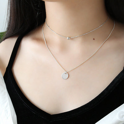 Collar de Plata 925 Geométrico Redondo para Mujer - Image 4