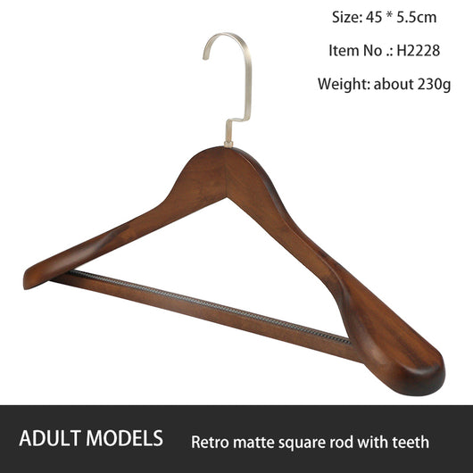 Perchas de Madera Maciza Premium para Tiendas y Hoteles