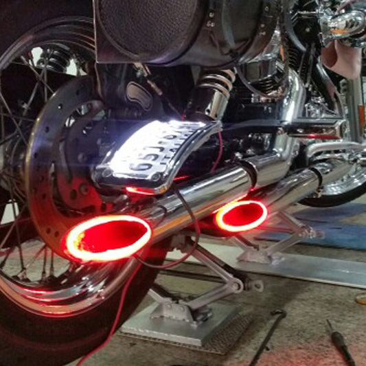 Luz LED Decorativa para Escape de Moto