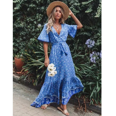 Vestido Bohemio Escote V - Image 6