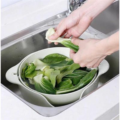 Colador de Cocina Doble con Canasta Drenadora y Frutero Creativo - Image 3