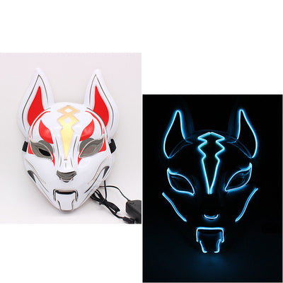Máscara Facial Luminosa de Gato para Mujer - Cosplay Demon Slayer con Luz Fría - Image 7