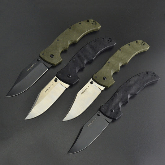 Cuchillo Plegable de Acero Inoxidable para Supervivencia y Aventura