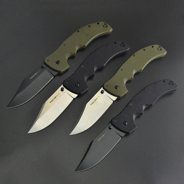 Cuchillo Plegable de Acero Inoxidable para Supervivencia y Aventura